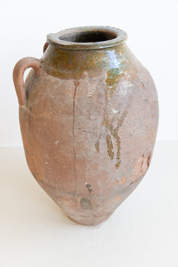 EXTRA LARGE ANTIQUE OLIVE POT